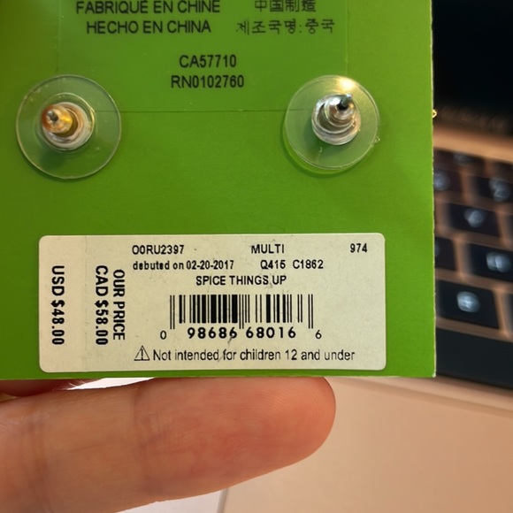 🌟HOST PICK🌟 NWT Kate Spade Spice Things Up Cameo Stud earrings - Picture 6 of 6